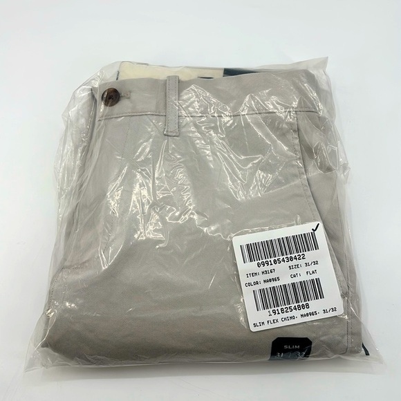 J Crew Factory Slim-fit flex chino pant in stone size 31/32 NWT H3167 - Picture 11 of 12